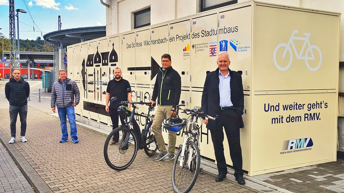 Gut fürs Klima: 24 neue Fahrradboxen und 46 Fahrradstellplätze am Wächtersbacher Bahnhof