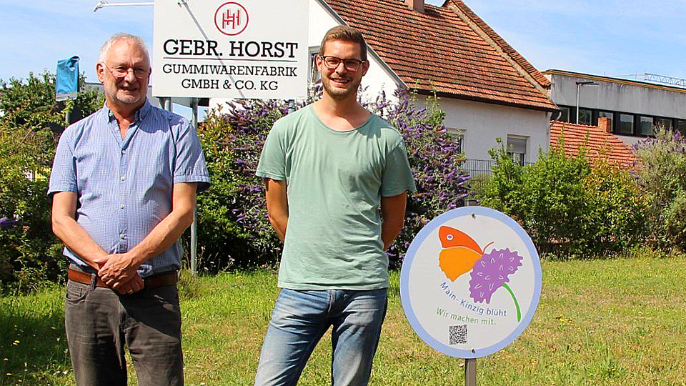 Gummiwarenfabrik Horst gestaltet auf ihrem Firmengelände eine „blühende Visitenkarte“