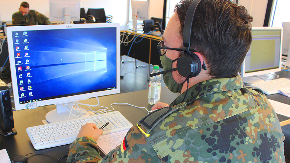 Bundeswehr unterstützt Gesundheitsamt bei der Nachverfolgung von Kontakten