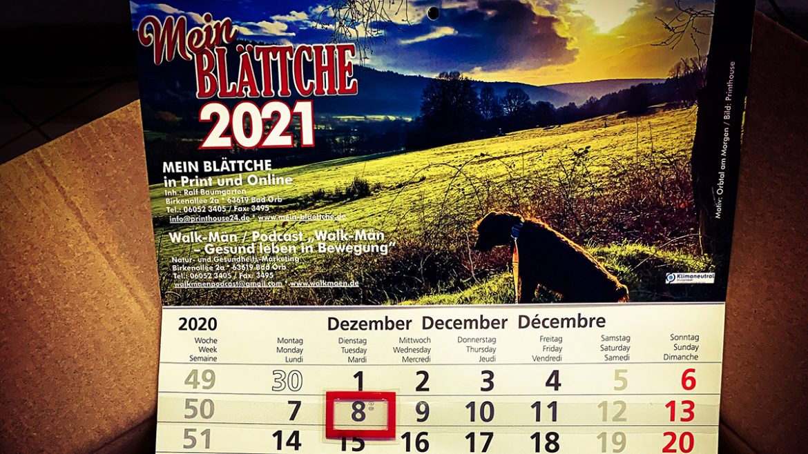 Druckfrisch: Der neue „Blättche-Kalender 2021“ ist da