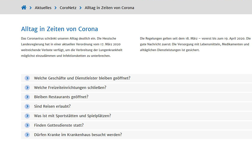NEU: Kreis bietet mit „CoroNetz“ digitale Schnittstelle mit Formularen und Fakten
