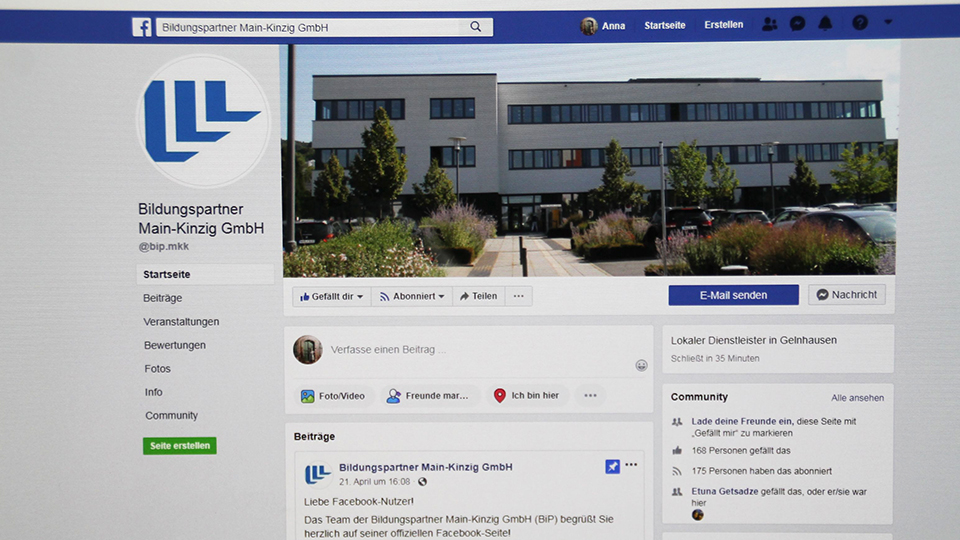 Bildungspartner Main-Kinzig GmbH jetzt auch bei Facebook