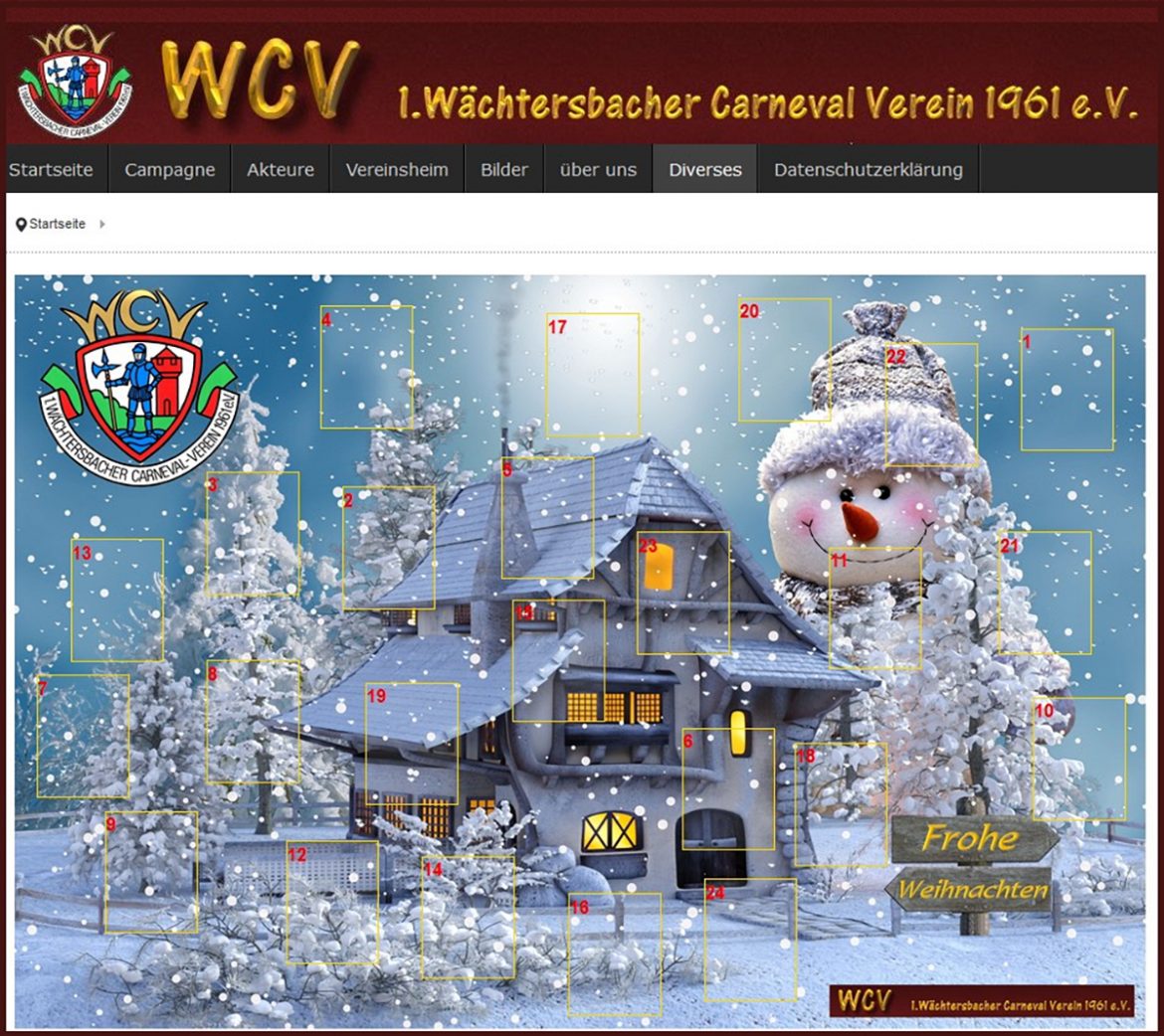 Adventsüberraschungen vom WCV