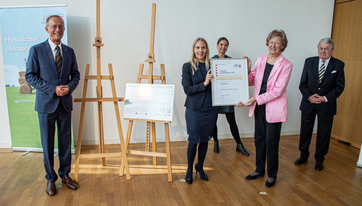 Projekt „SOwieDAheim“ der Alzheimer Gesellschaft Main-Kinzig gewinnt Hessischen Demografie-Preis 2020