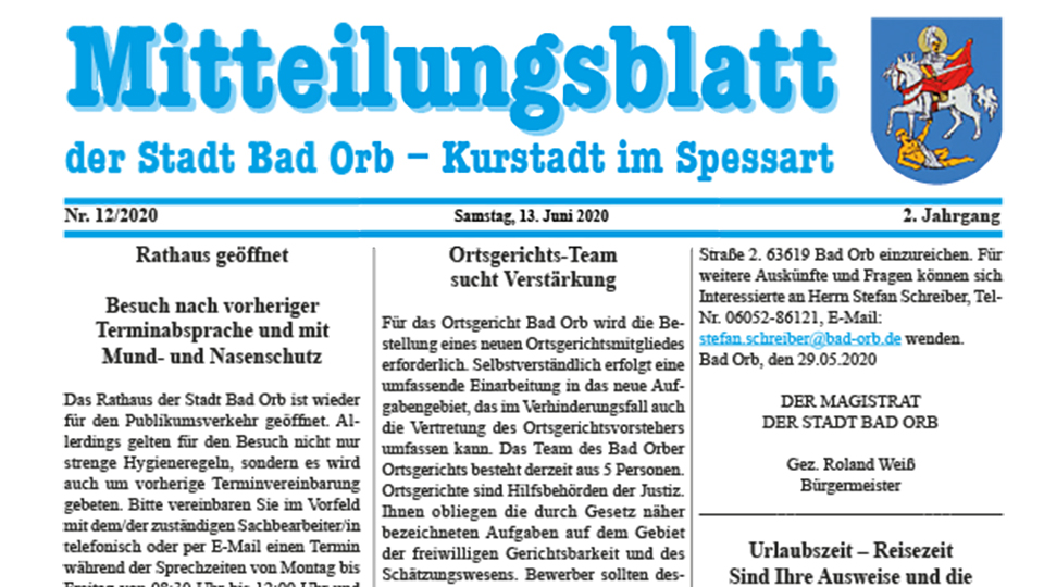 Mitteilungsblatt 2020/12
