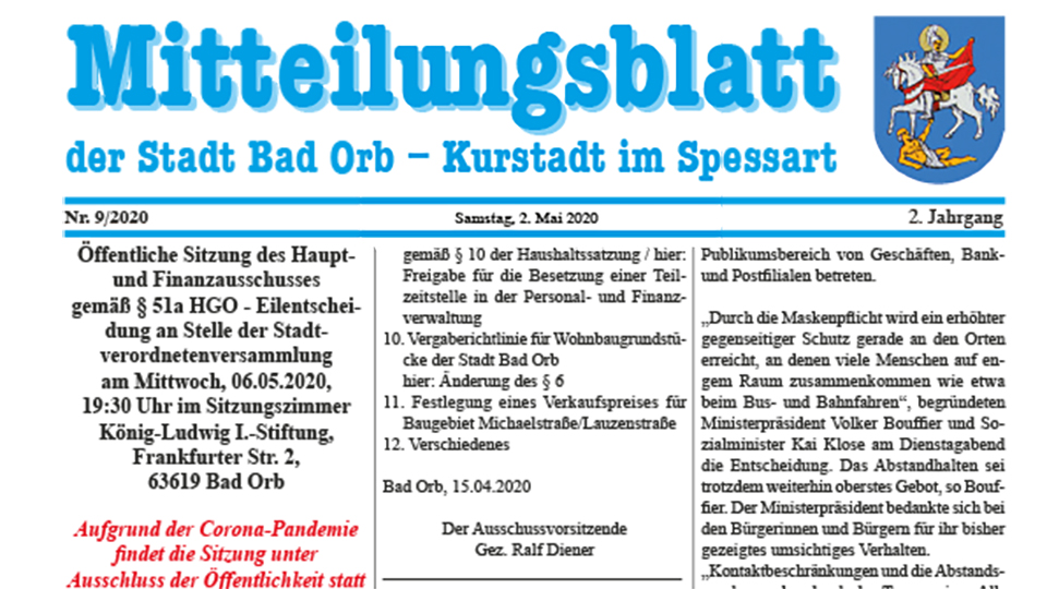 Mitteilungsblatt 2020/9