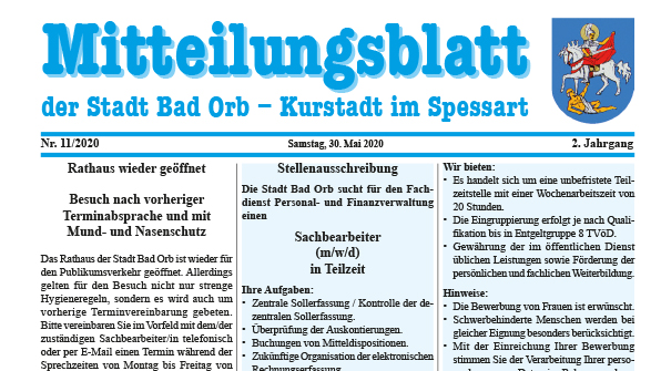 Mitteilungsblatt 2020/11