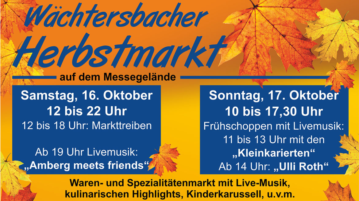 Herbstmarkt in Wächtersbach wieder auf dem Messegelände