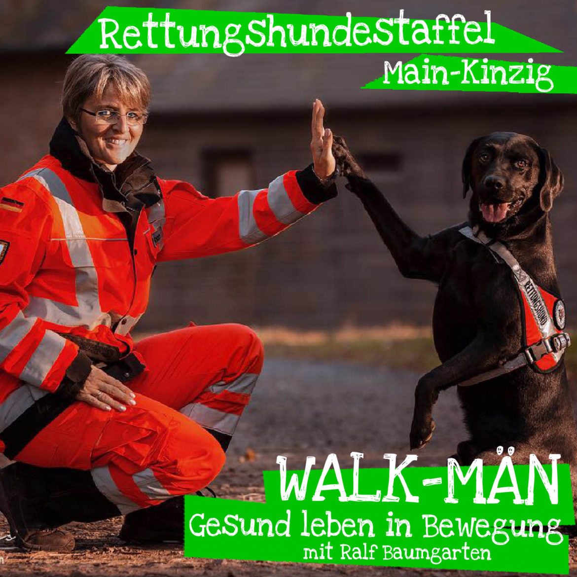 Walk-Män-Podcast 75: Rettungshundestaffel MK / Angelika Simon