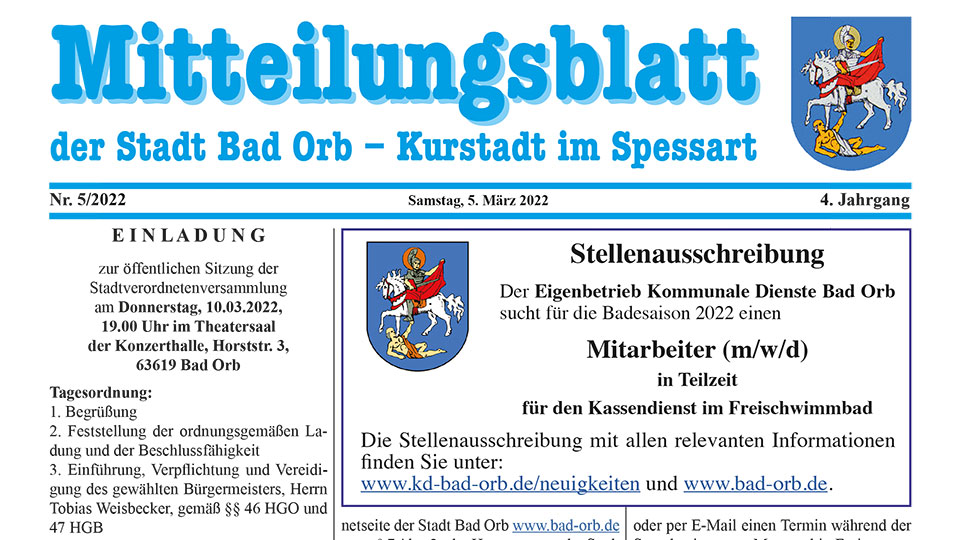 Mitteilungsblatt 2022/5
