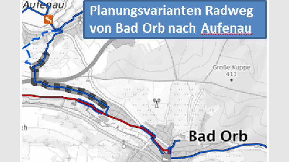 Radweg von Bad Orb nach Aufenau