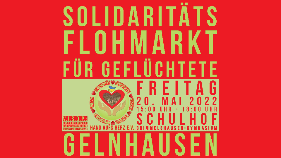 Freitag, 20. Mai: Flohmarkt für Geflüchtete
