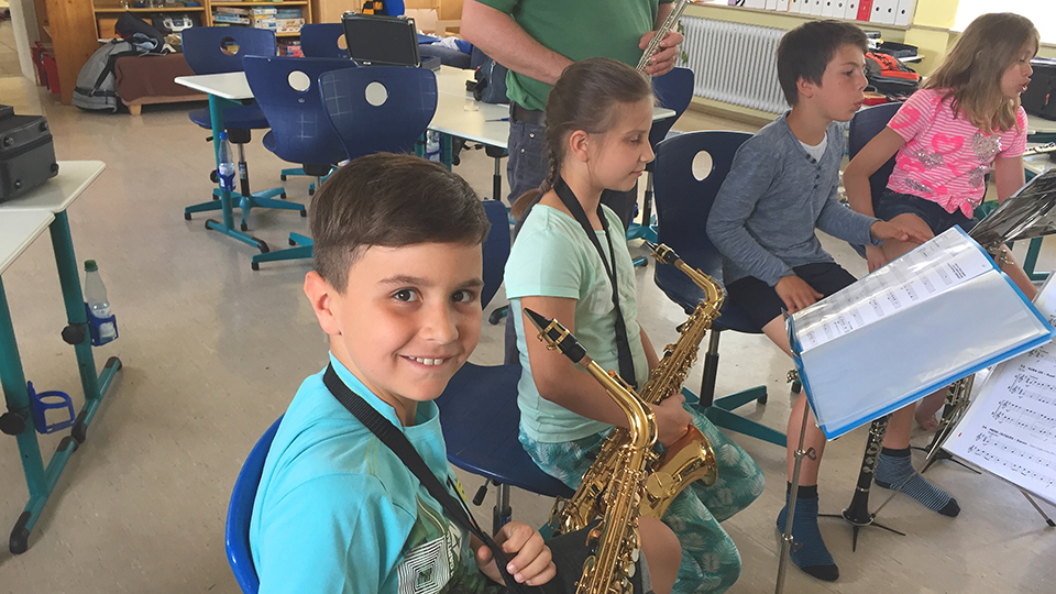 Neue Bläserwerkstatt der Musikschule in der Hasselbachschule startet im neuen Schuljahr