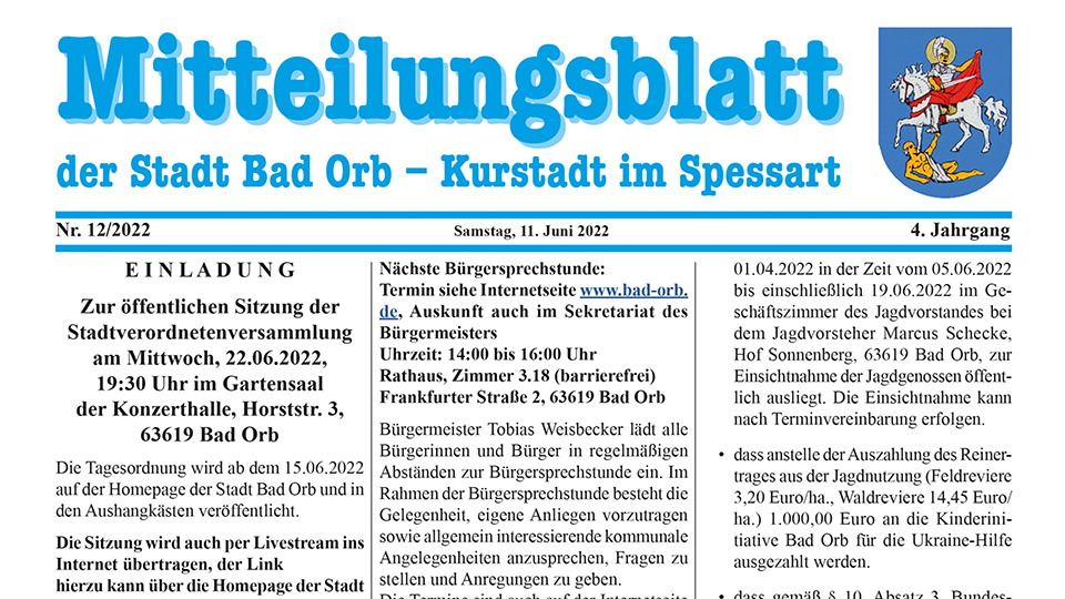 Mitteilungsblatt 2022/12