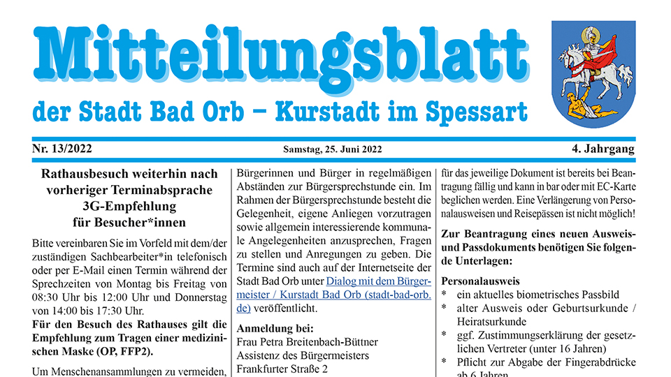 Mitteilungsblatt 2022/13