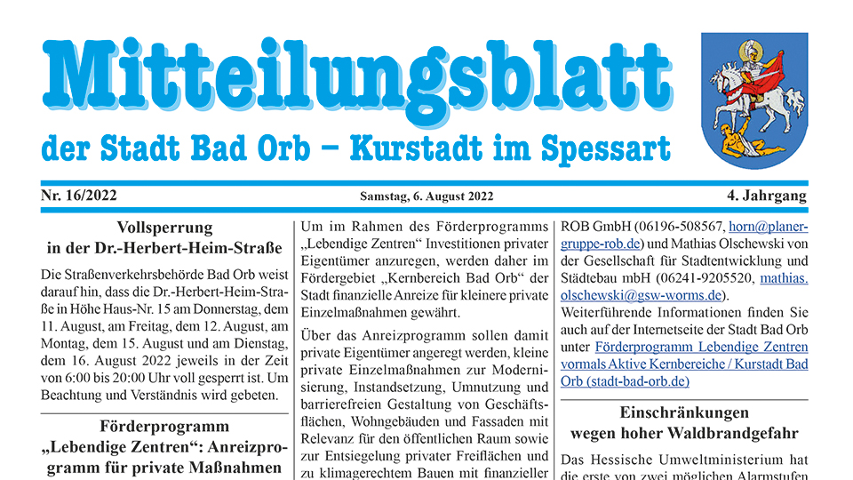 Mitteilungsblatt 2022/16