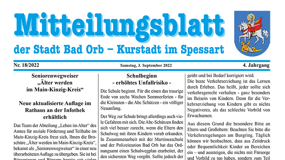 Mitteilungsblatt 18/2022