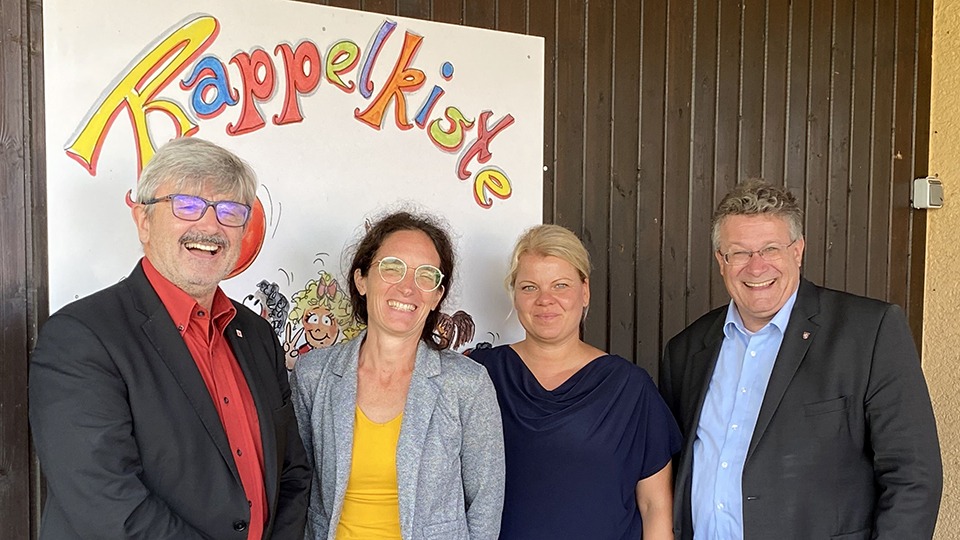 Michael Reul besucht die Kita „Rappelkiste“ in Sterbfritz