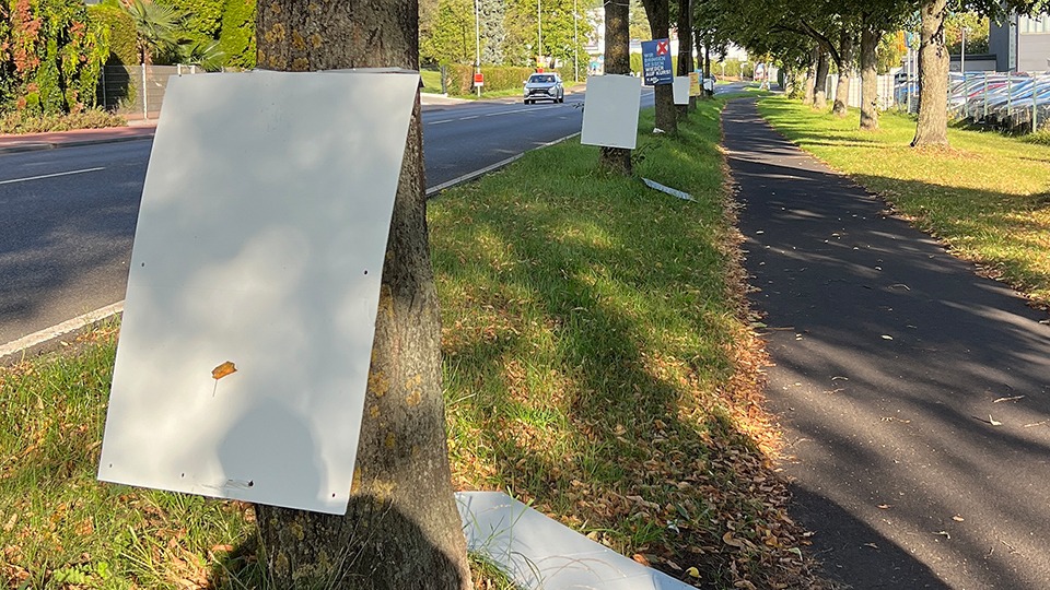 Vandalismus an CDU-Plakaten in Gelnhausen und Linsengericht