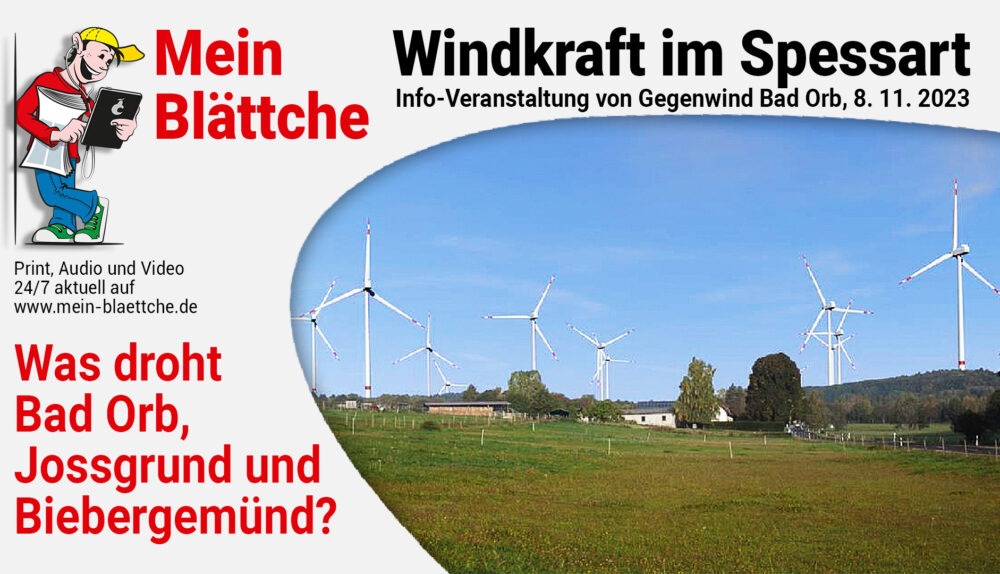 Windkraft im Spessart - das Video zur Vortragsveranstaltung von Gegenwind