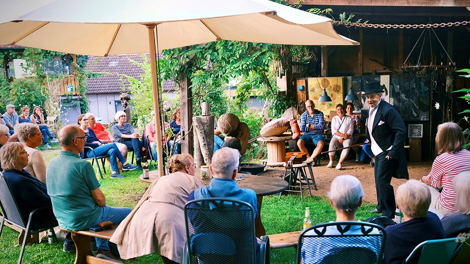 Kurt Spielmann begeisterte im Kulturpark Roßbach