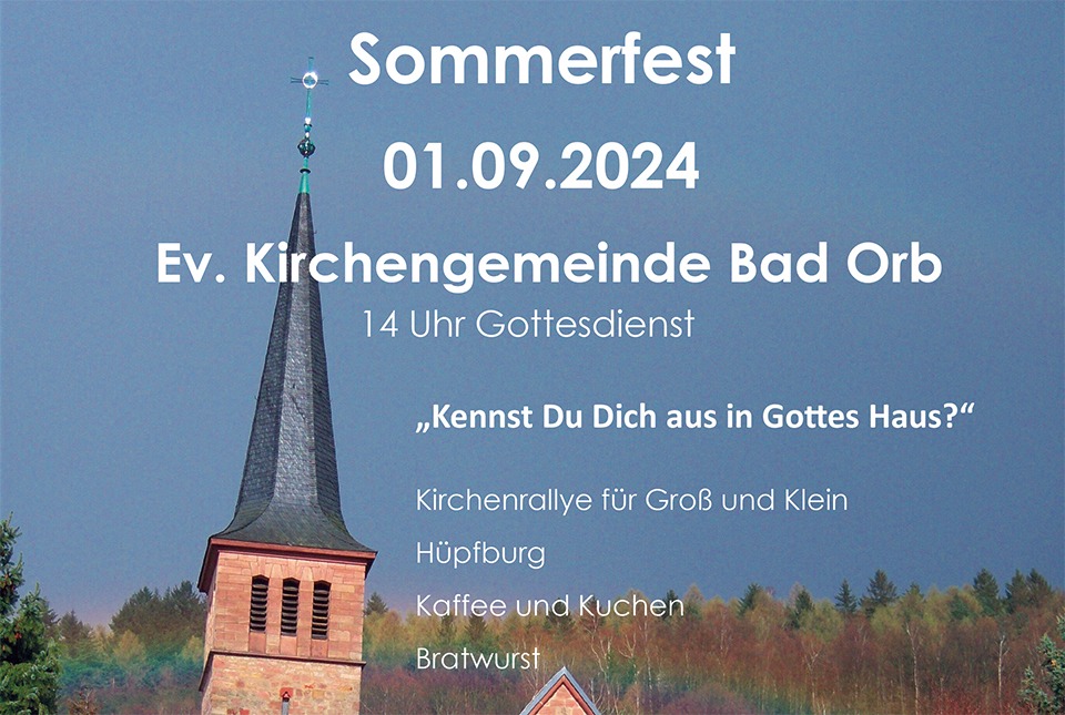 Morgen: Gemeindefest in evangelischer Kirche