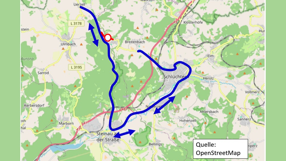 Etappenziel erreicht bei den Straßenbauarbeiten an der L 3180